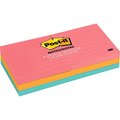 Post-It Notes, Post-It, 3X3, 6Pk, Lined Pk MMM6306AN
